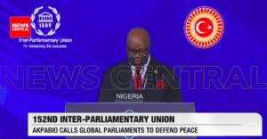 152nd IPU: Akpabio Calls Global Parliaments to Defend Peace